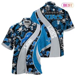 HOT TREND Detroit Lions NFL Hawaiian Shirt With Tropical Pattern For Your Loved Ones