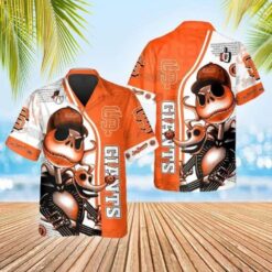 Jack Skellington Graphic SF Giants Hawaiian Shirt – A Spooktacular Twist On Team Spirit