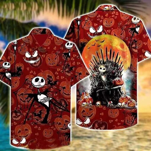 Jack Skellington Ii Funny Hawaiian Shirt Tropical Shirt For Men