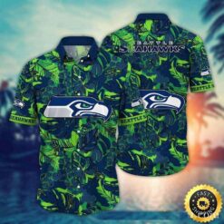 Jungle Fervor Seattle Seahawks Hawaiian Aloha Shirt