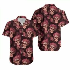 Kansas City Chiefs Mystery Skull And Flower Hawaii Shirt Summer Collections