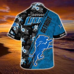 Mickey And Floral Detroit Lions NFL Summer Hawaiian Shirt