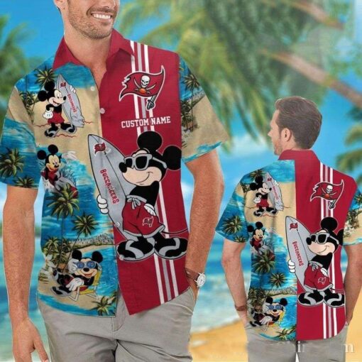 Mickey’s Beach Vacation Tampa Bay Buccaneers Hawaiian Shirt