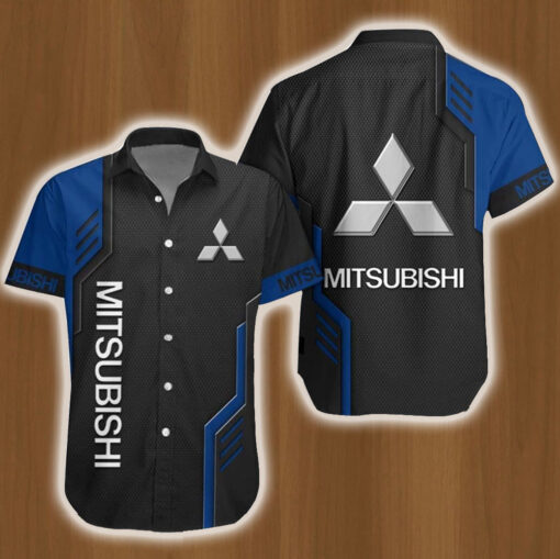 Mitsubishi Logo Car Hawaiian Shirt Gift Ideas