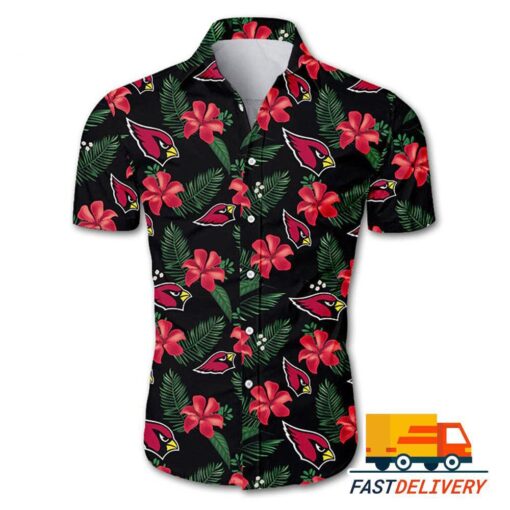 NFL Arizona Cardinals Hawaiian Shirt Flower Gift For Fans Football Lover