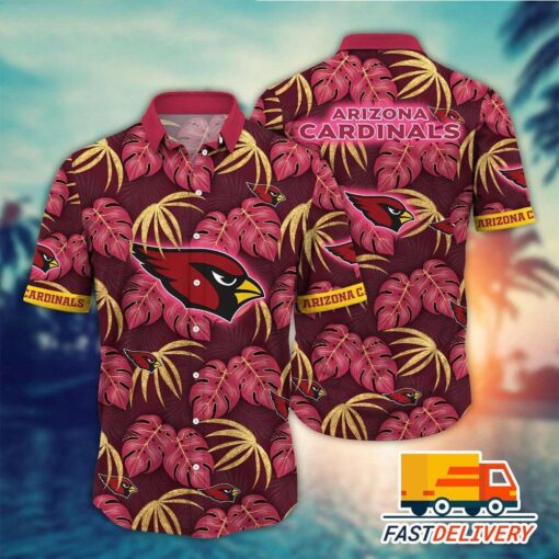 NFL Arizona Cardinals Hawaiian Shirt Style Suntan Gift For Fans Football Lover