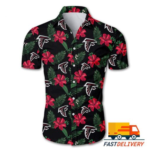 NFL Atlanta Falcons Hawaiian Shirt Flower Gift For Fans Football Lover