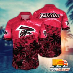 NFL Atlanta Falcons Hawaiian Shirt Style Coconut Tree Gift For Fans Football Lover