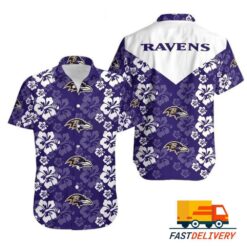 NFL Baltimore Ravens Hawaiian Shirt Style #3 Gift For Fans Football Lover