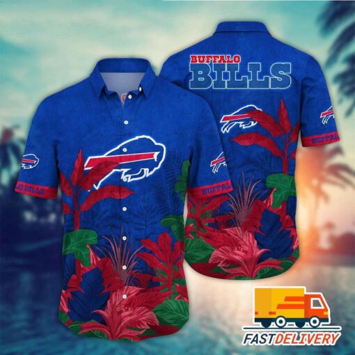 NFL Buffalo Bills Hawaiian Shirt Style Tropical Tree Gift Gift For Fans Football Lover