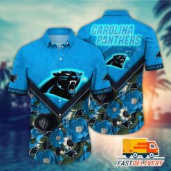 NFL Carolina Panthers Hawaiian Shirt Style Cool Gift For Fans Football Lover