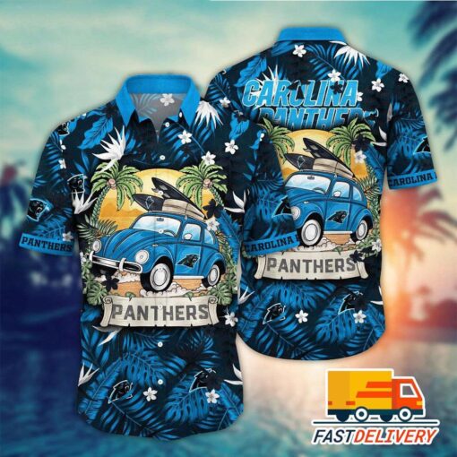 NFL Carolina Panthers Hawaiian Shirt Style Vacation Gift For Fans Football Lover