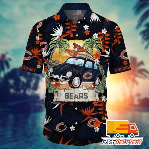 NFL Chicago Bears Hawaiian Shirt Style Beach Vacation Gift For Fans Football Lover