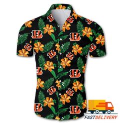 NFL Cincinnati Bengals Hawaiian Shirt Flower Gift For Fans Football Lover