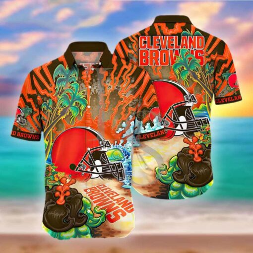 NFL Cleveland Browns Aloha Island Unisex Hawaiian Shirt