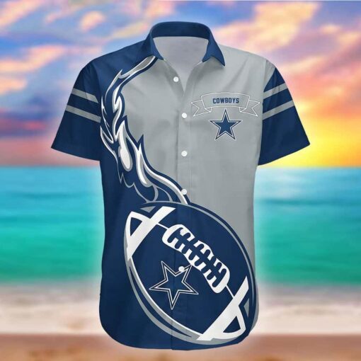 NFL Dallas Cowboys Flame Ball Hawaii Shirt