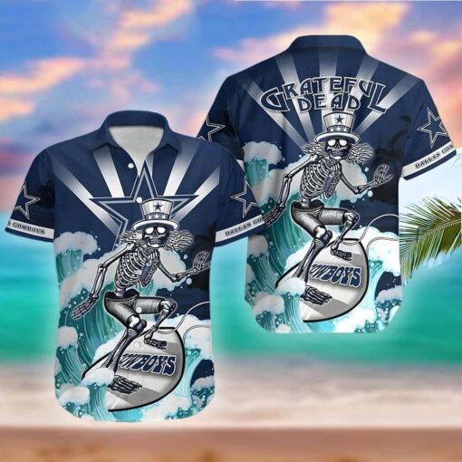 NFL Dallas Cowboys Grateful Dead Hawaiian Shirt