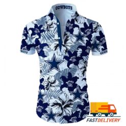 NFL Dallas Cowboys Hawaiian Shirt Tropical Flower For Fans1