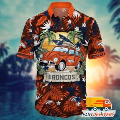 NFL Denver Broncos Hawaiian Shirt Style Vacation Gift For Fans Football Lover