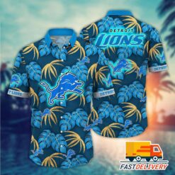 NFL Detroit Lions Hawaiian Shirt Style #6 Gift For Fans Football Lover