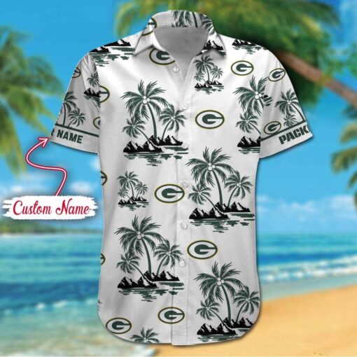 NFL Green Bay Packers Palm Tree Tropical Summer Hawaiian Shirt