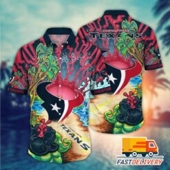 NFL Houston Texans Hawaiian Shirt Beach Island Gift For Fans Football Lover