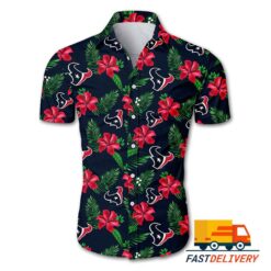 NFL Houston Texans Hawaiian Shirt Flower Gift For Fans Football Lover