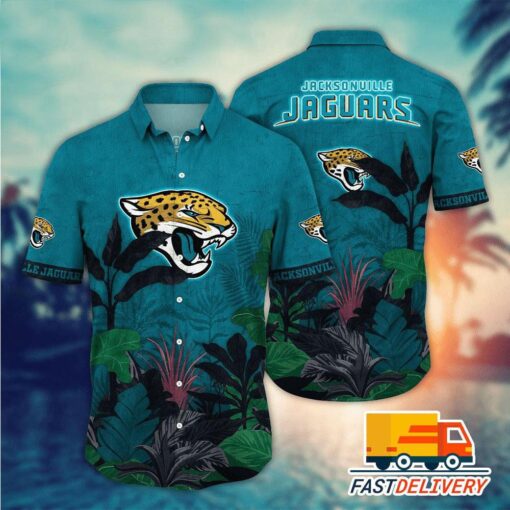 NFL Jacksonville Jaguars Hawaiian Shirt Style#3 Gift For Fans Football Lover