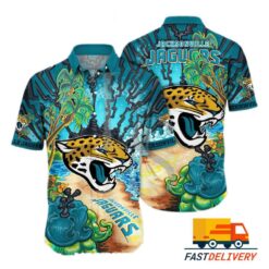 NFL Jacksonville Jaguars Hawaiian Shirt Tropical Beach Gift For Fans Football Lover