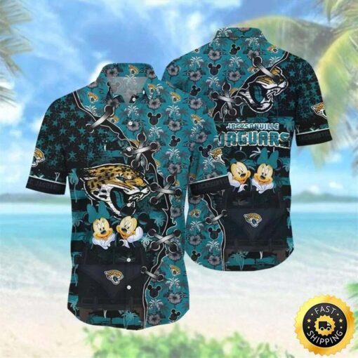 Nfl Jacksonville Jaguars Mickey Daisy Mouse Hawaiian Shirt