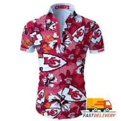 NFL Kansas City Chiefs Hawaiian Shirt Tropical Flower For Fans1