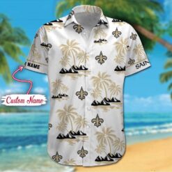 NFL New Orleans Saints Palm Tree Tropical Summer Hawaiian Shirt