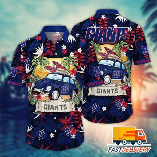 NFL New York Giants Hawaiian Shirt Vacation Gift For Fans Football Lover