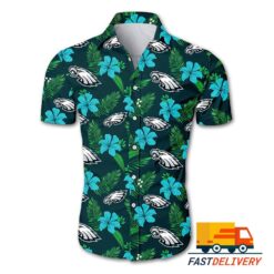 NFL Philadelphia Eagles Hawaiian Shirt Flower Gift For Fans Football Lover