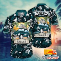 NFL Philadelphia Eagles Hawaiian Shirt Vacation Gift For Fans Football Lover