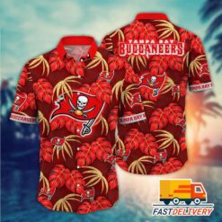 NFL Tampa Bay Buccaneers Hawaiian Shirt Tropical Gift For Fans Football Lover