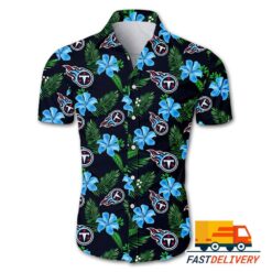 NFL Tennessee Titans Hawaiian Shirt Flower Gift For Fans Football Lover