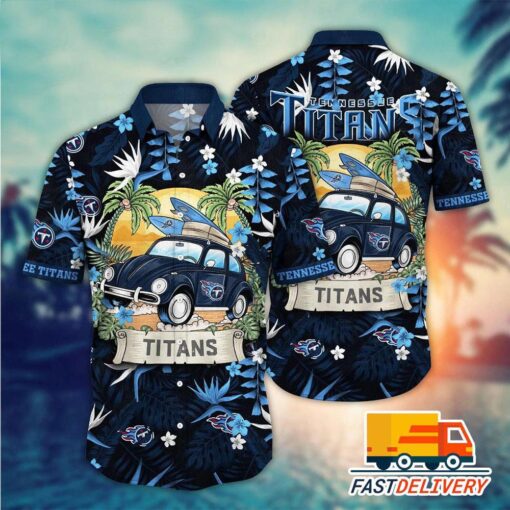 NFL Tennessee Titans Hawaiian Shirt Vacation Gift For Fans Football Lover