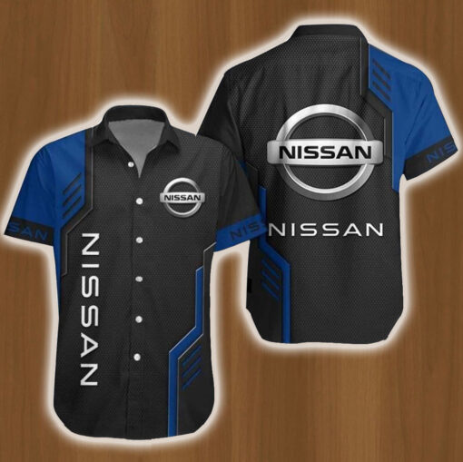 Nissan Logo Car Hawaiian Shirt Gift Ideas