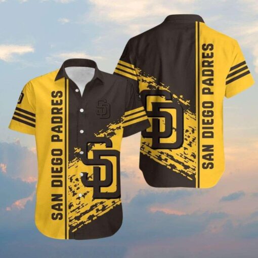 Padres Bold Splash – MLB San Diego Padres Contrast Hawaiian Shirt