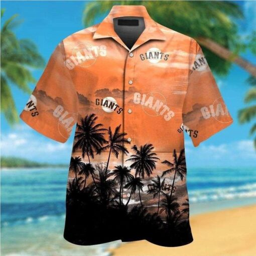 Palm Tree Sunset SF Giants Hawaiian Shirt – Dusk On The Diamond