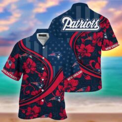 Personalized NFL New England Patriots Us Flag Hawaiian Shirt