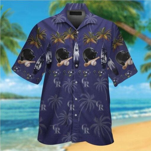 Rockies Beachfront Baseball MLB Tropical Hawaiian Shirt