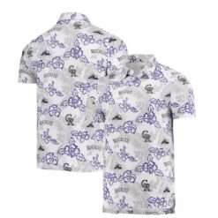 Rockies Silver Leaf Elegance MLB Aloha Shirt