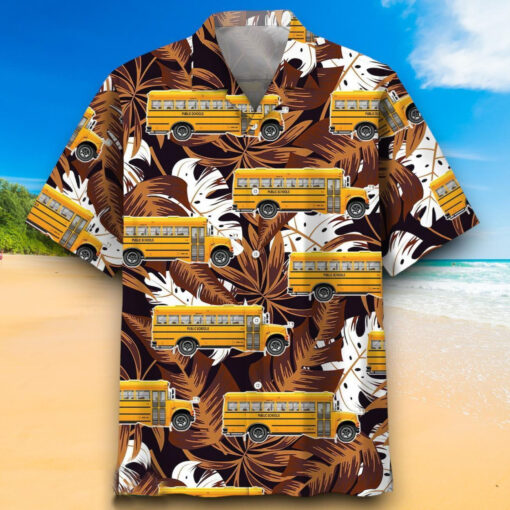 School Bus Hawaiian Shirt Special Gift For Men Women