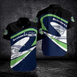 Seattle Seahawks Bold Play Action Personalized Aloha Shirt