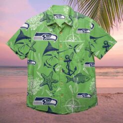 Seattle Seahawks Nautical Navigator Custom Hawaiian Shirt