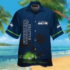 Seattle Seahawks Shoreline Spirit Hawaiian Shirt – Tropical Dusk