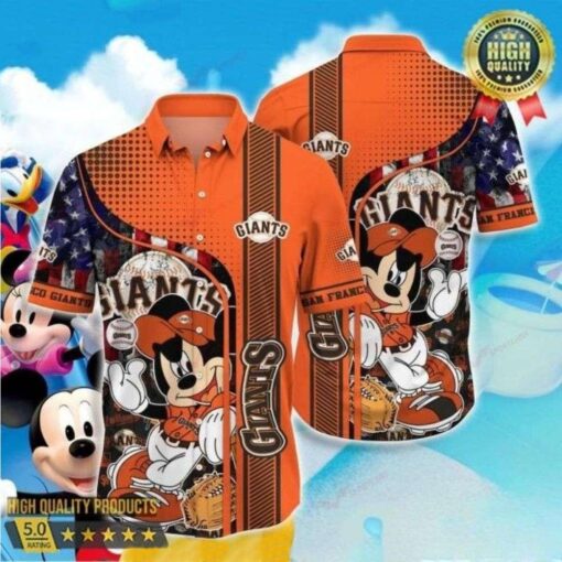 SF Giants Play Ball Mickey Hawaiian Shirt – Animated Fan Edition