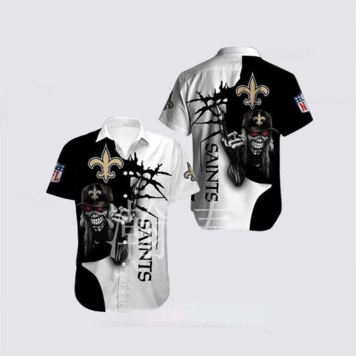 Skull Sentinel New Orleans Saints Hawaiian Shirt